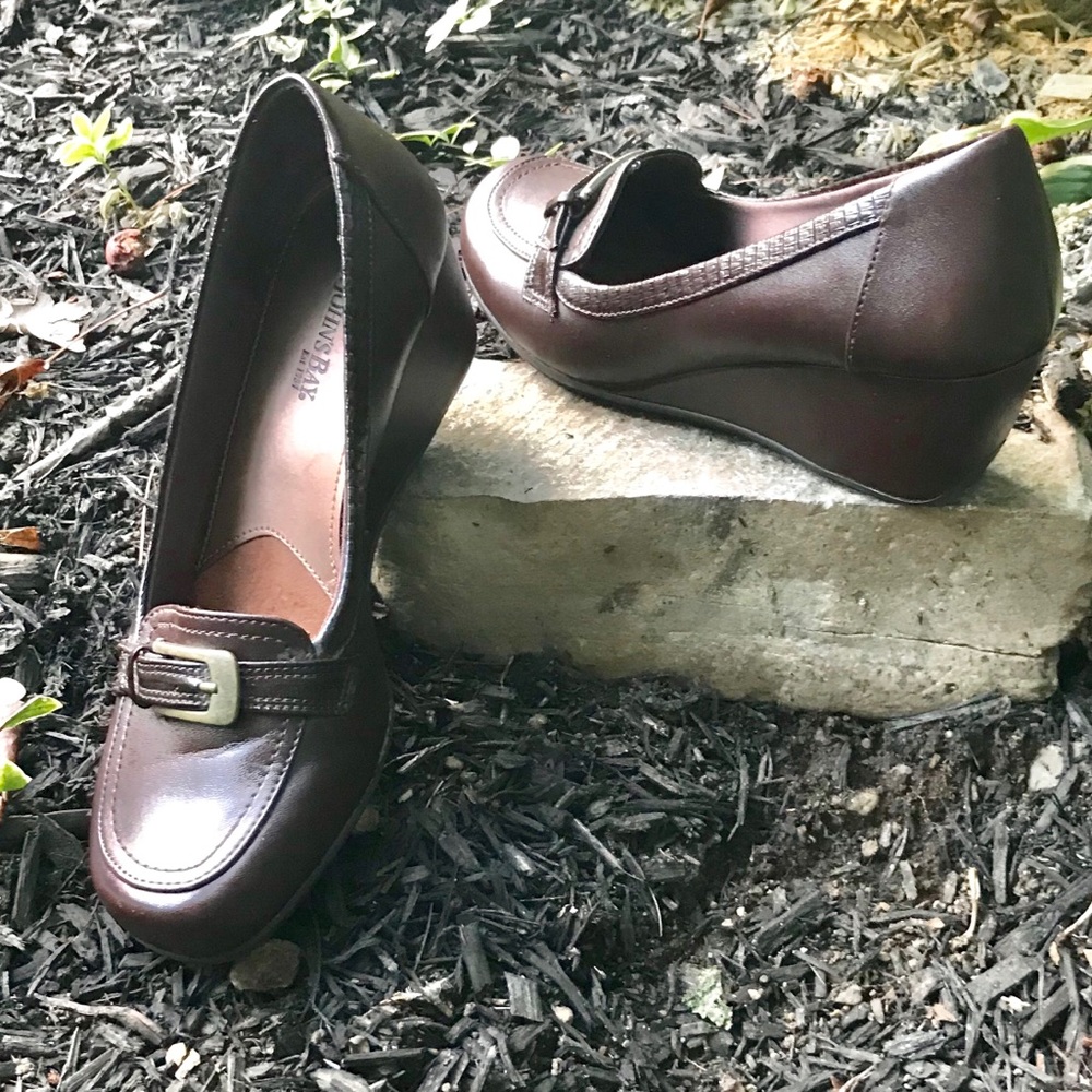 Wedge heel loafer St John's Bay.  Like new